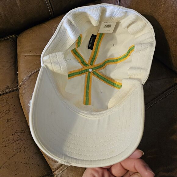 Lucky Charms White Distressed Fitted Stretch Baseball Hat Cap Unisex Adult 2006 - Picture 4 of 8